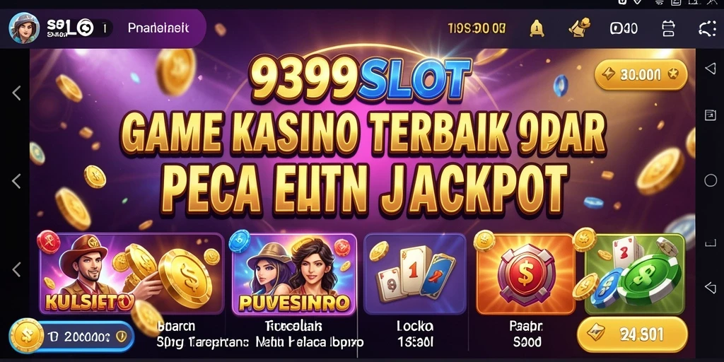 Screenshot gameplay Kasino 9399SLOT yang menarik dan menantang.