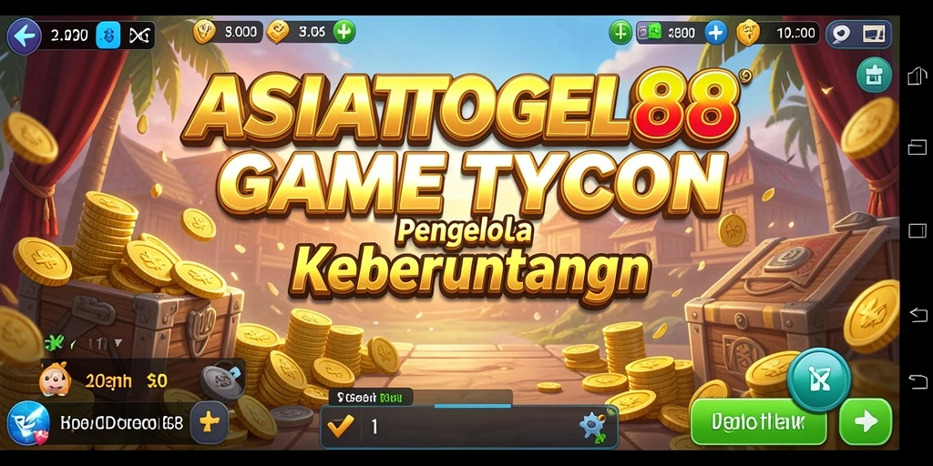 Screenshoot gameplay ASIATOGEL88 menampilkan manajemen bisnis yang mendebarkan.