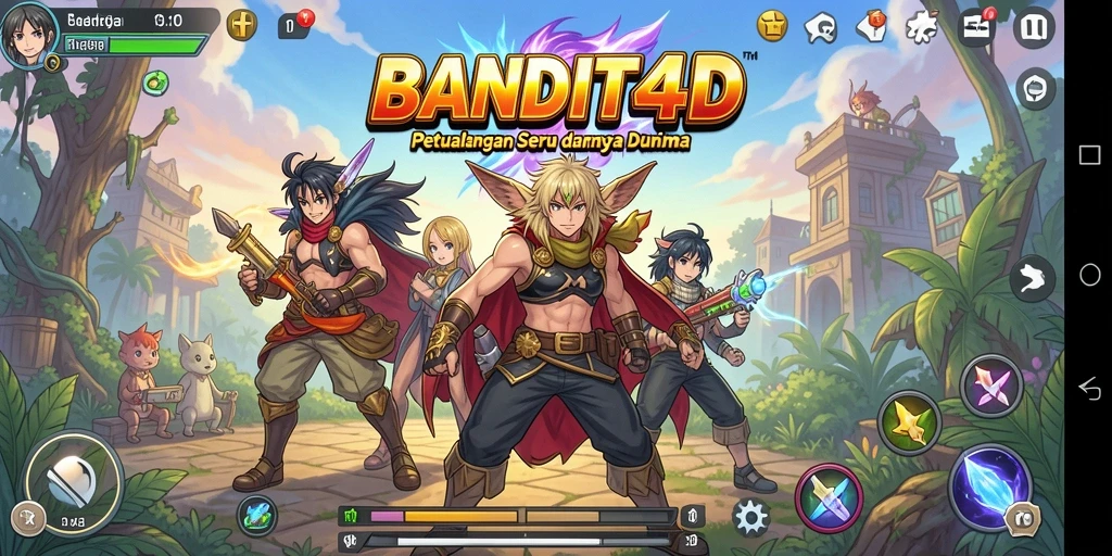 Tampilan menarik dari gameplay BANDIT4D yang penuh aksi.