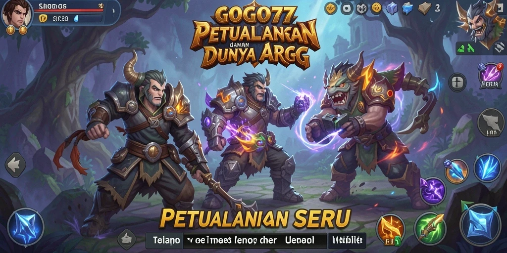 Tampilan mendebarkan dari gameplay GOGO77 di dunia ARPG.