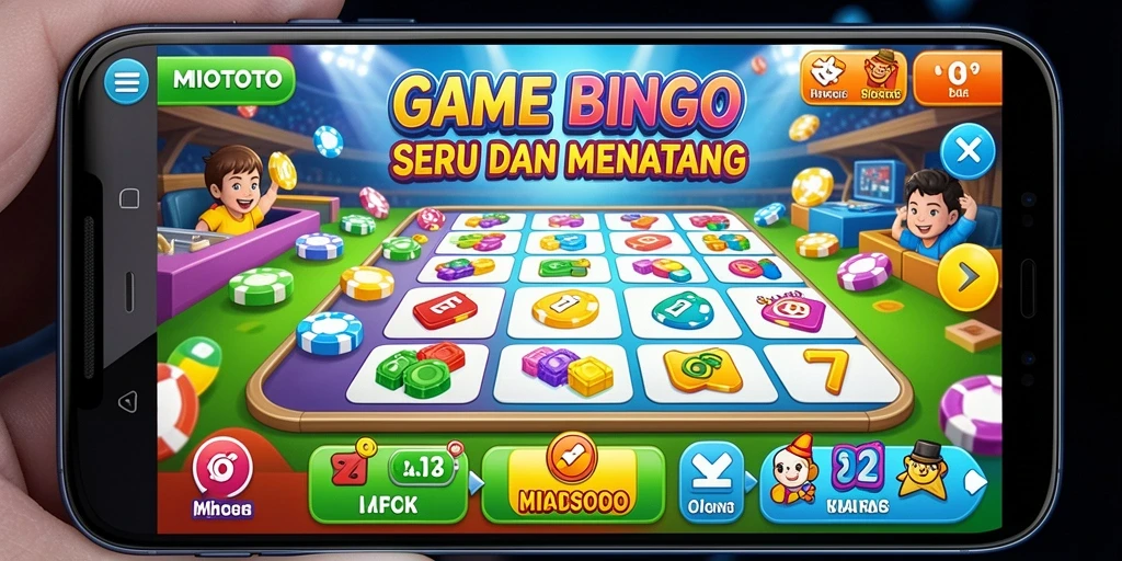 Tampilan gameplay MIOTOTO dengan aksi seru Bingo.