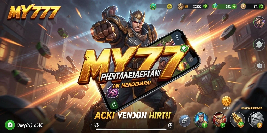 Tangkapan layar utama MY777 menampilkan aksi intens dan gameplay yang mendebarkan.