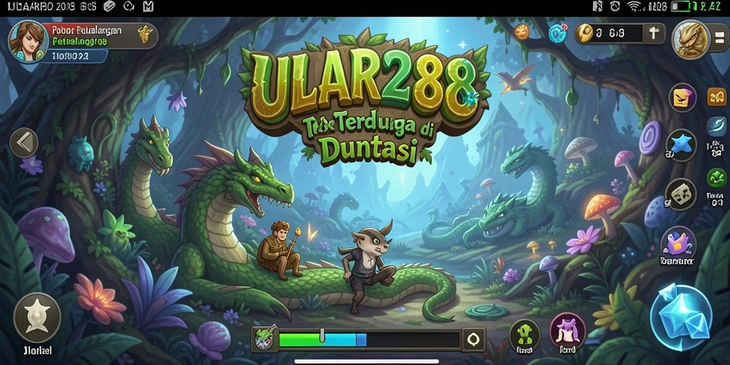 Tampilan gameplay yang mendebarkan dalam ULAR288 di dunia petualangan.